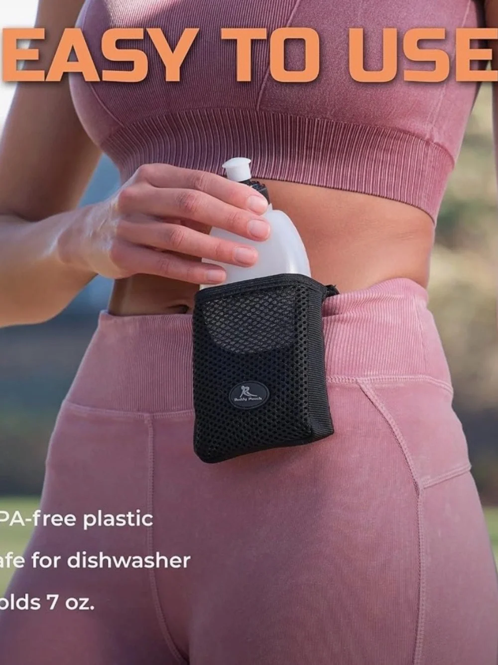 Magnetic Hydration Pouch No Belt No Clips Water Holder